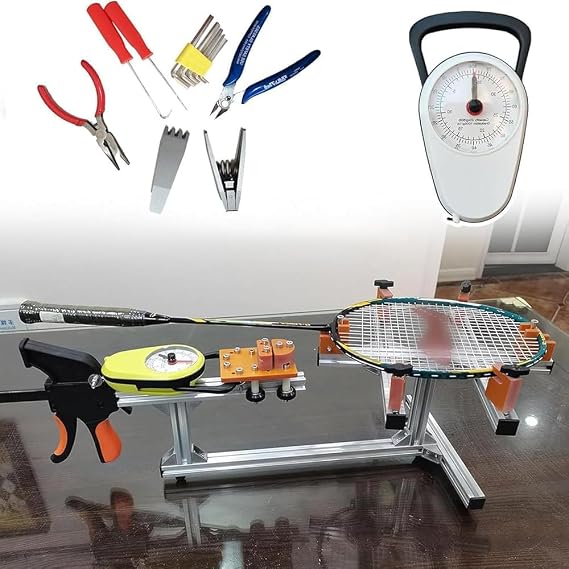 Badminton Racquet Stringing Machine, Badminton Racket Stringer for Squash&Tennis & Badminton Racket,kit include Racquet Stringing Auxiliary