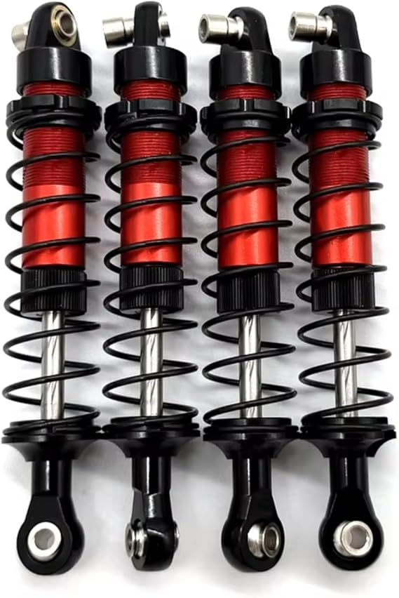 RC Car Parts Compatible With MJX H12Y H12Y+ H12P 1/12 RC Car Upgrade Modification Parts Accessories Metal Shock Absorber Components(Black)