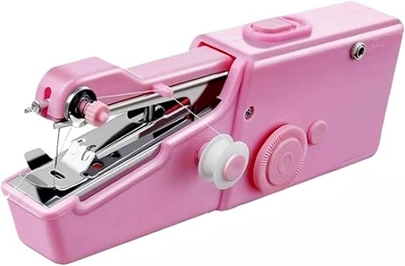 Electronic Sewing Machines Portable Household Mini Hand Sewing Machine Quick Stitch Sew Needlework Cordless Clothes Fabrics Electronic Sewing Machine For Beginners(Size:Sewing Machines Set)