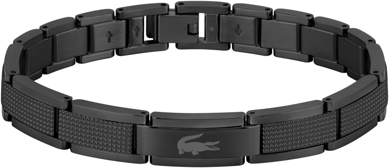 Lacoste Stencil Collection Stainless Steel Bracelet for Men