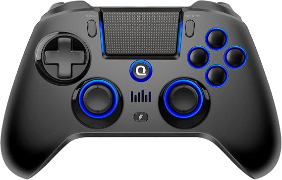 QRD Spark N5 Hall Effect Wireless Controller for PS4/PS3/Steam Deck/PC - Gaming Gamepad with 3.5mm Audio, Built-in Mic & Speaker, Macro Functions, Turbo Mode