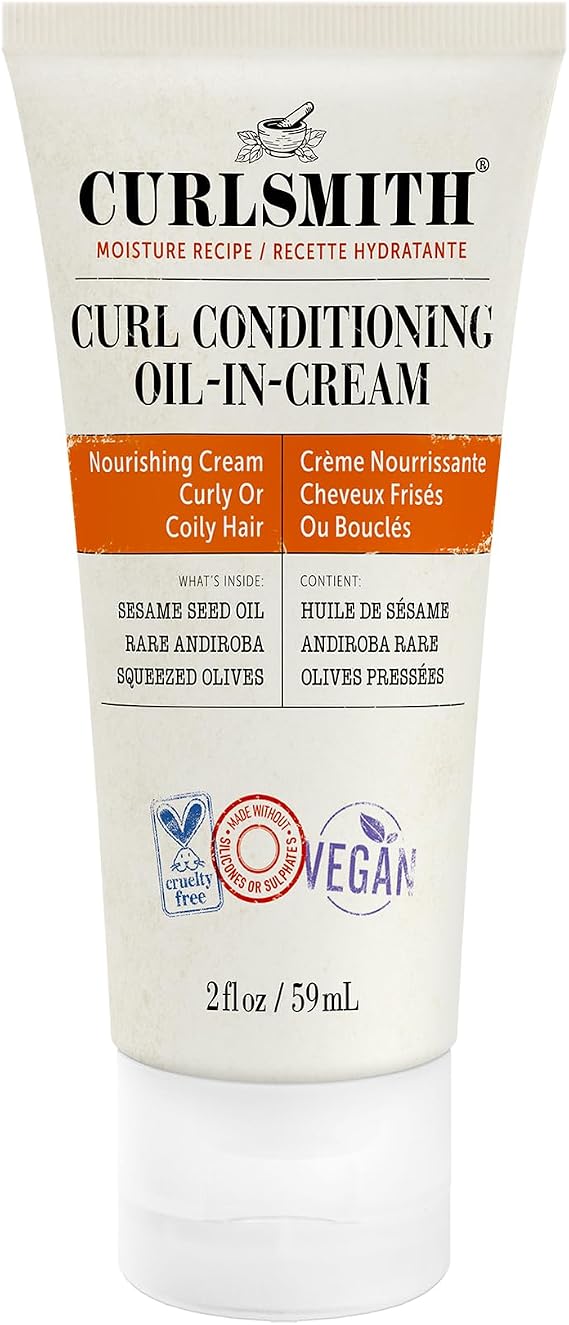 Curlsmith - Curl Conditioning Oil in Cream Vegan Leave in Conditioner for Curly and Coily Hair 59ml