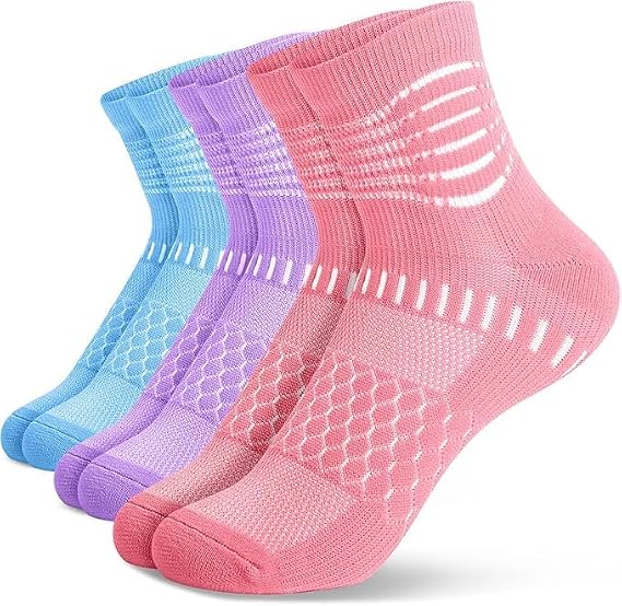 IRAMY Ankle Compression Socks Women Men Plantar Fasciitis Relief 3/5 Pairs