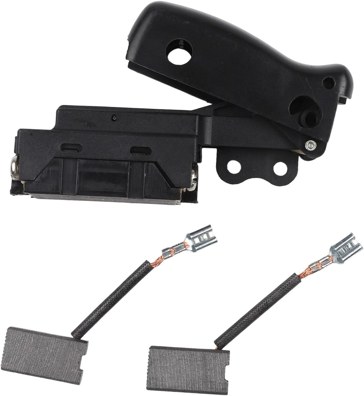 For DW708 Miter Saw Trigger Switch Replacement Kit with Carbon Brushes | Compatible with For Type 3 and Type 4 Only | Part Numbers 153609-00 and 381028-02 | Restores On
