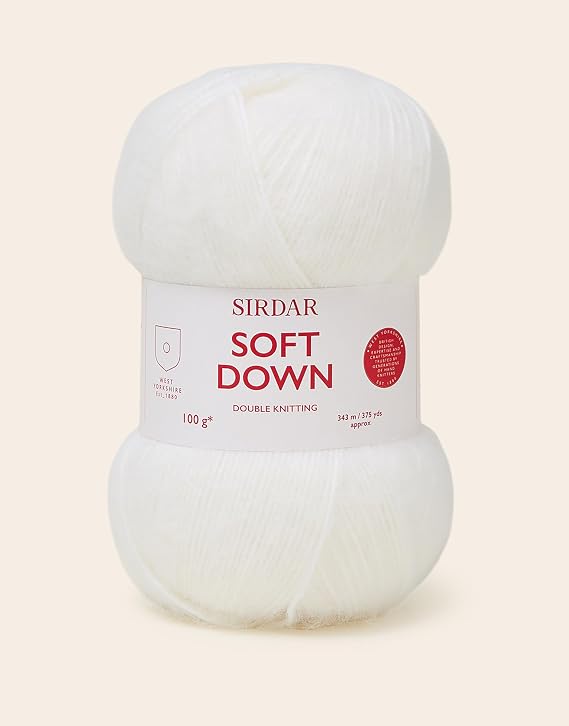 Sirdar Soft Down, Cloud White 100g