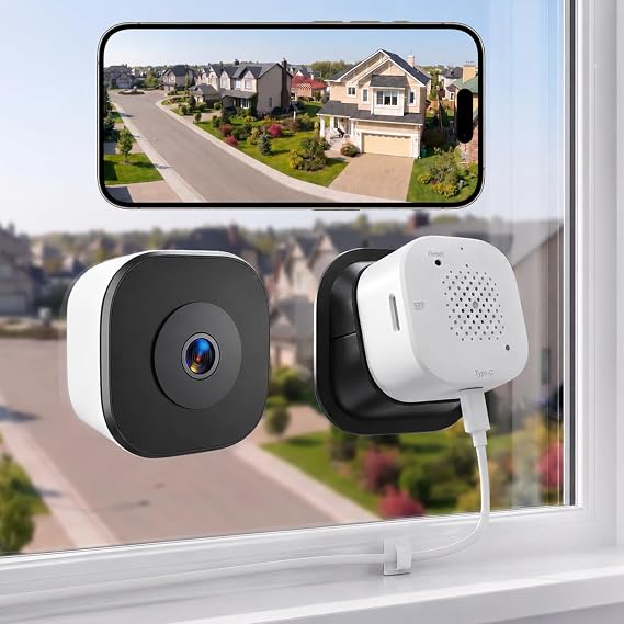 2K SafeView Window Camera Dual Band WiFi Indoor Window Security Camera