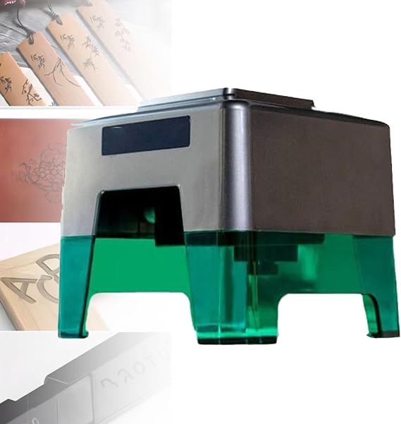 Desktop Engraving ， DIY Portable Desktop Laser Engraver or APP Control Easy Setup for Beginners for Wood/Plastic