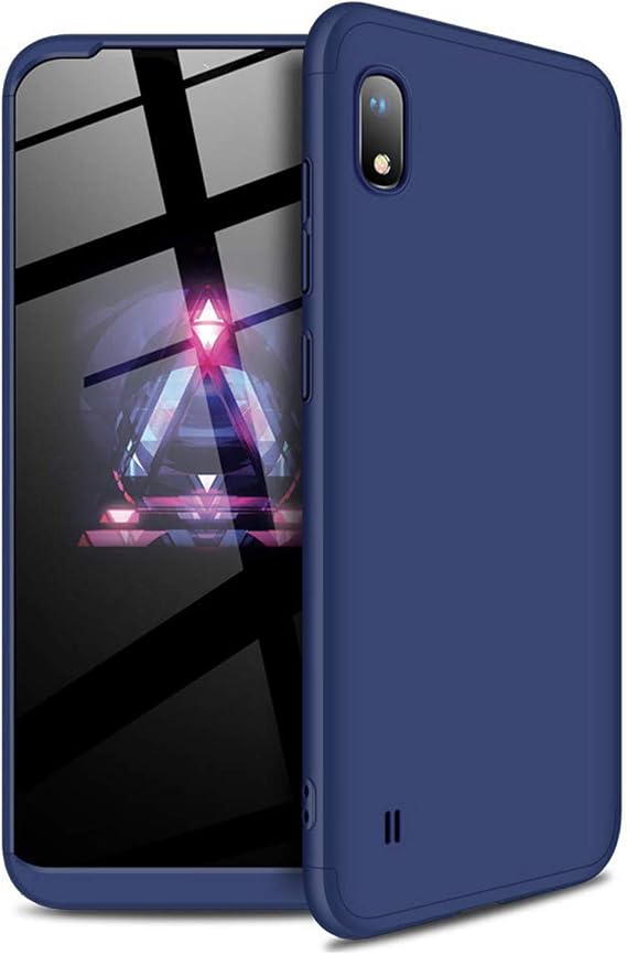 Microsonic Samsung Galaxy A10 için Kılıf Double Dip 360 Protective Lacivert [Galaxy A10 ile Uyumlu Kılıf - Lacivert]