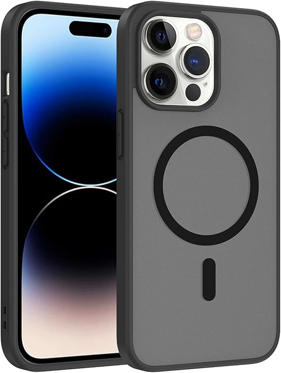 Microsonic Apple iPhone 13 Pro Max için Kılıf MagSmoke Neo Siyah [iPhone 13 Pro Max ile Uyumlu Kılıf - Siyah]