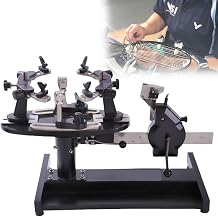 360° Dual Purpose Stringing Machine,Tennis String Machine,With 360° Rotating Racket Frame and Double Tick Marks,102 Pounds Pulling Forceadjustable Clamp Size