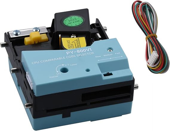 PY-800 Coin Selector Arcade Token Acceptor CPU Comparable Coin Selector for Arcade Game Vending Machine