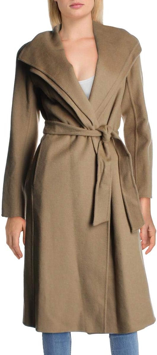 TAHARI Women's Maxi Double Face Wrap Coat Jacket