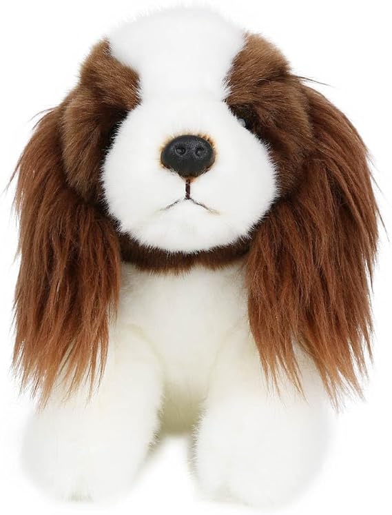 Wilberry Springer Spaniel Soft Toy - Mini Plush Dog with Brown & White Markings, Long Floppy Ears & Expressive Face - Pocket-Sized Collectable Animal Toy for Children & Adults
