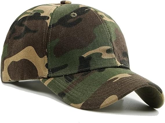 Camouflage Baseball Cap - Unisex Adjustable Camo Sun Hat for Men & Women, Classic Outdoor Sports Cap with UV Protection, for Camping, Fishing, Hiking, Golf (1PC)