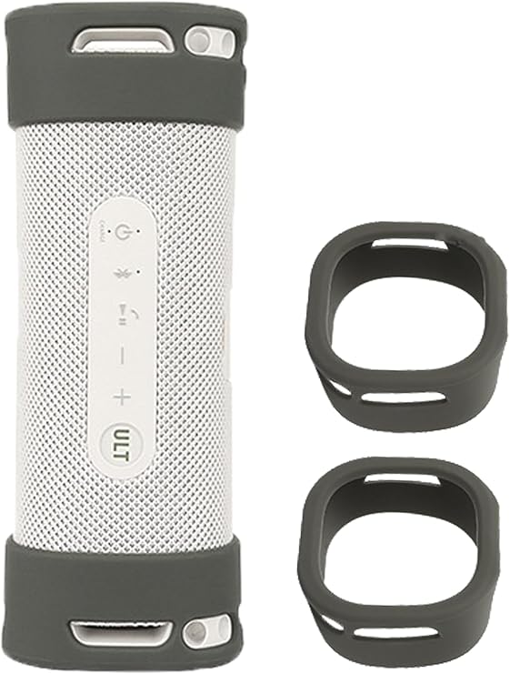 Sony ULT Field 1 ワイヤレスウルトラポータブルBluetoothコンパクトスピーカー用シリコンケース、傷防止用フル保護カバー、お肌にやさしい汚れや耐衝撃性、グレー