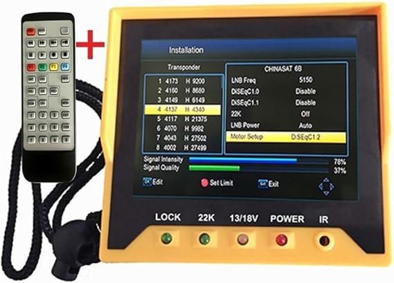 Satellite Finder, KPT-356H 3.5 Inch Handheld TFT LCD Multi-Function (DVB-S/S2) Digital Satellite Finder