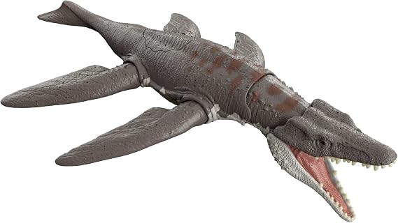 Jurassic World Dominion Roar Strikes Liopluerodon Dinosaur Action Figure with Sounds, Toy +4 Years (Mattel HDX38)