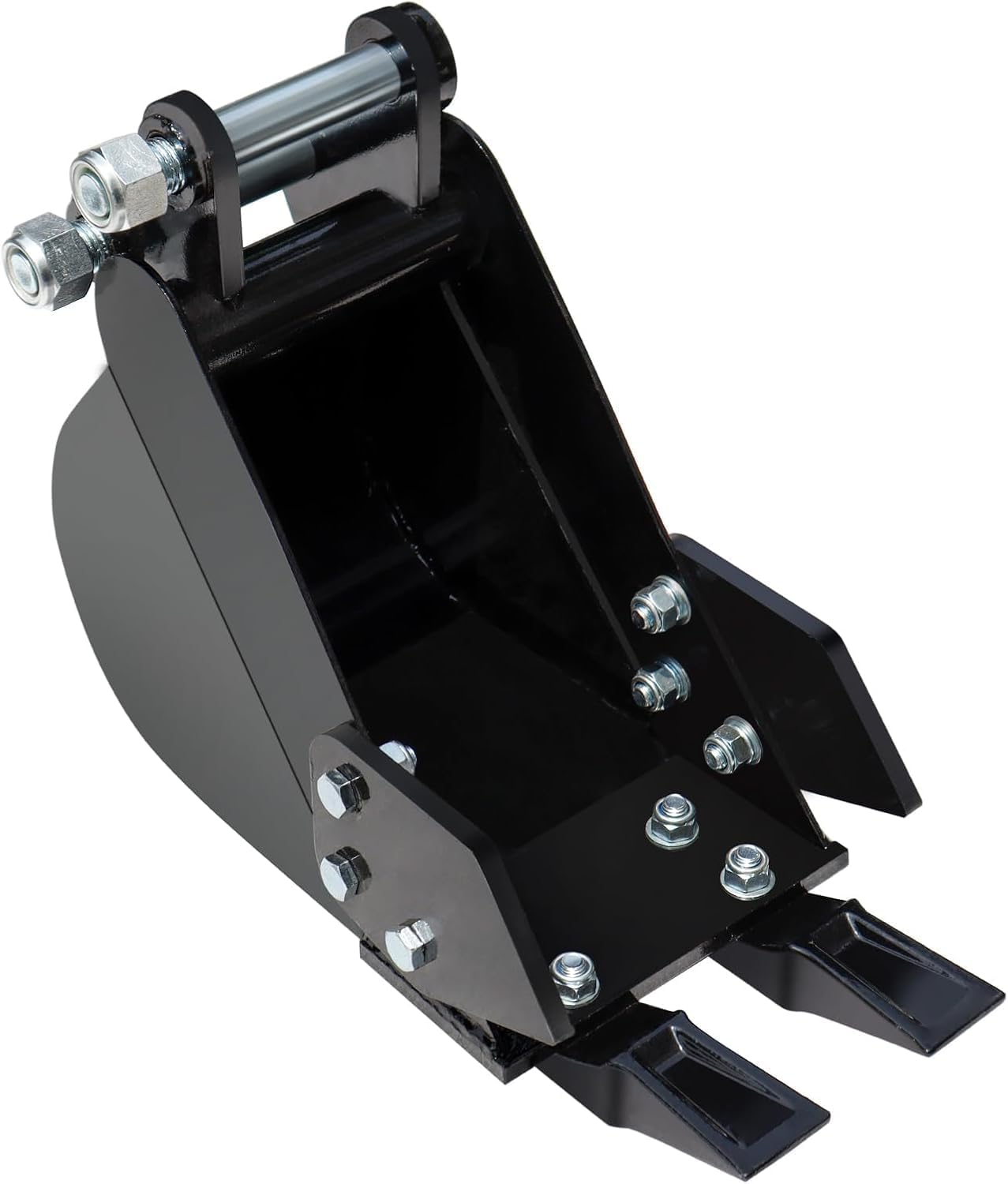 ミニショベルバケット、200mm狭い掘削バケツ、スパン90mm/3.54インチの穴、直径25mm/0.98インチのバックホウアタッチメント、ミニショベル用。