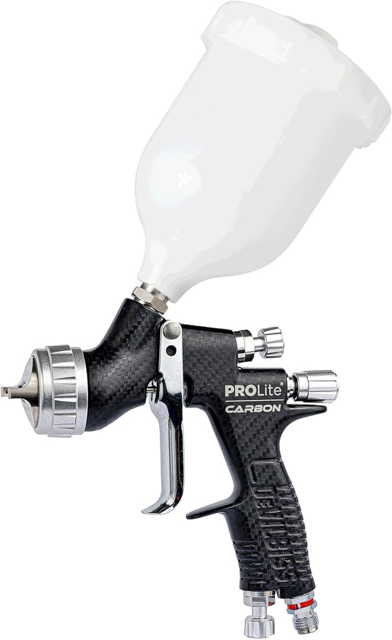 DeVilbiss Carbon Edition PROLite Gravity Feed TE10 1.4mm Spray Gun *Limited Edition*