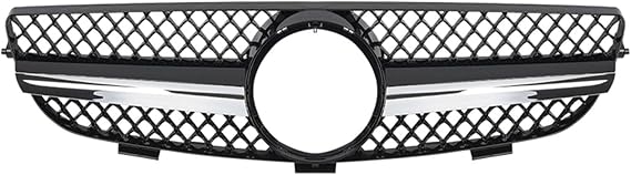 Car Front Grill Car Front Grills Grille Upper Bumper Hood Mesh Body Kit For Mercedes For Benz For CLK Class W209 For CLK63 For CLK550 For CLK320 2003-2009 Air Vent Grille