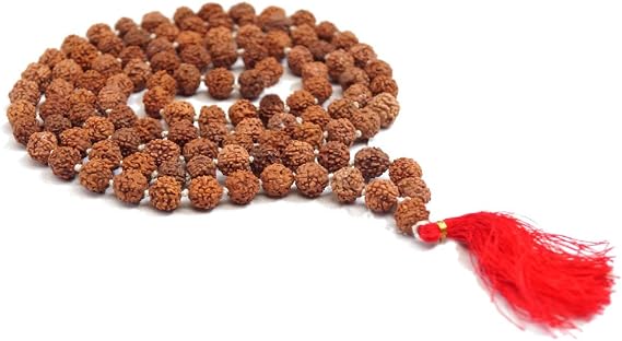 Rudraksha Japa Mala | 8mm Authentic Indian 108 Beads | Hand-Picked Rosary