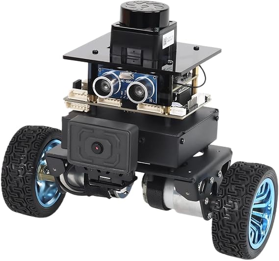 Yahboom MicroROS Robot 2WD Self Balancing ROS2 Two-Wheeled Car SLAM Mapping Navigation STM32, Image Processing AI Visual Recognition (VM Not Support MAC) (Ultimate Version)