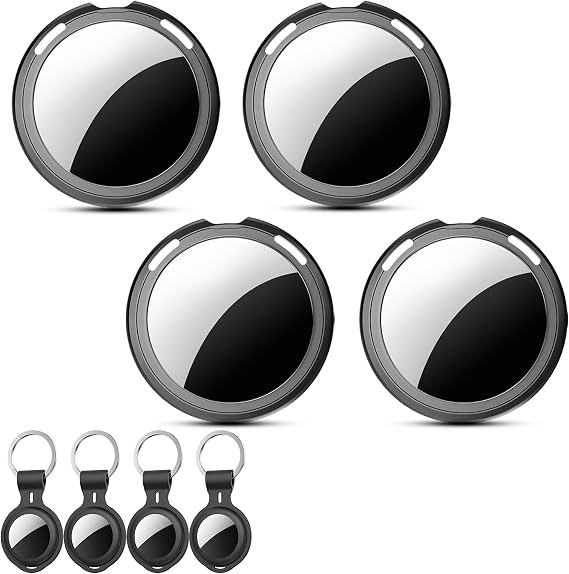 Tracker Tags-4 Pack [Apple MFi Certified]Work with Apple Find My (iOS Only)