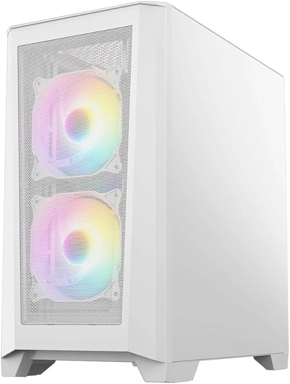 PALICOMP Gaming PC Desktop - AMD Ryzen 5 9600X Turbo 5.4Ghz 6 Core - 32GB DDR5 RAM - 500GB M.2 SSD - 1TB HDD - NO OS - RTX5050 8GB - WIFI6 - Bluetooth V5.3 - LEVEL WHITE RGB