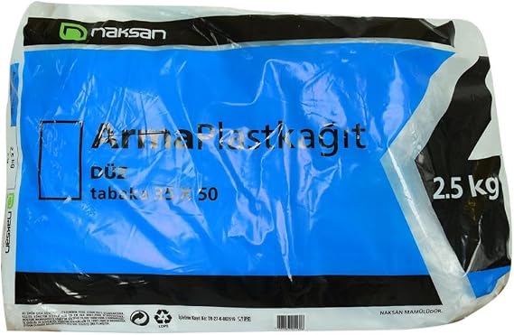 Plast Kağıt Bloklu Plast Naylon Şeffaf Düz Tabaka 35X50 Cm 2500 Gr Paket
