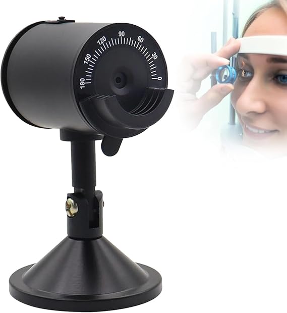 Optical Retinoscopy Optometry Teaching Tool, Optical Retinoscope Eye Model, Range Of The Diopter: -5.00D To +4.00D, Adjustable Viewing Angle and 0~180° Astigmatism Axis Angle, for Vision Center