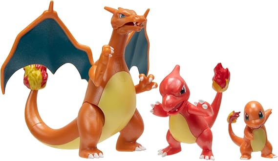 Pokemon PKW2777 - Select geliştirme çoklu paketler - Glumanda, Glutexo, Glurak, figürlü resmi oyun seti