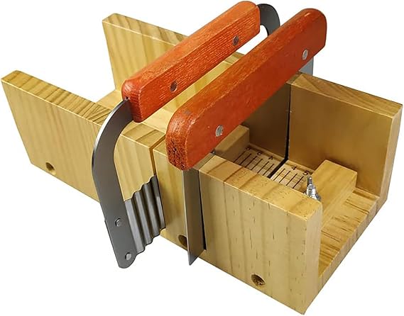 Soap Cutters for soap Making kit, Soap Mould, Soap Mold, Soap Cutting, Wood Box+2 Stainless Steel Cutters