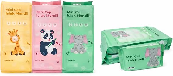 Aksu Mİnİ Cep Islak Mendİl 3 Paket 24'lÜ 192 Mendİl Dmr-3125