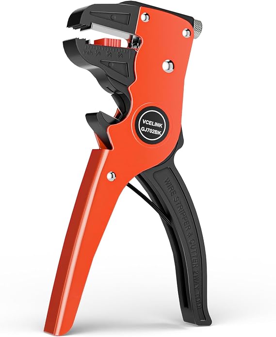 VCELINK Automatic Wire Stripper Electrical for 10-24 AWG Wire, 7 Inch