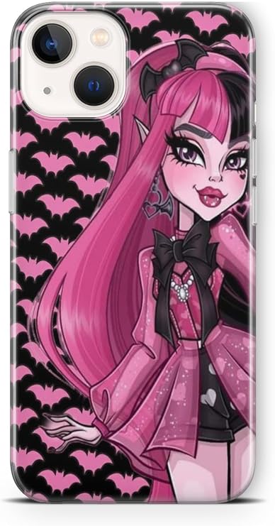 Multitronic iPhone 13 Uyumlu Draculaura Tasarım Baskılı Şeffaf Kılıf