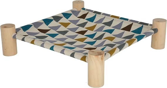 Kerbl 81811 Hammock for Rodents, Small Animal Bed, Hanging Bed Canvas Fabric 38 x 38 x 10 cm
