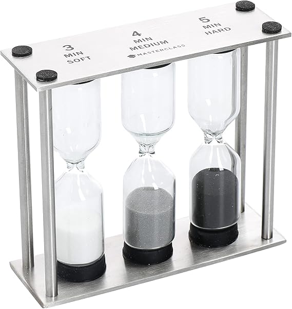 Kitchen Craft Master Class Professional Stainless Steel Triple Sand Timer
