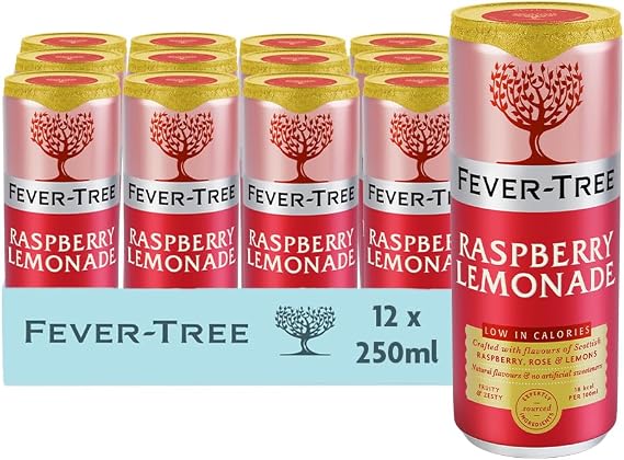 Fever-Tree Sparkling Raspberry Lemonade 12x250ml