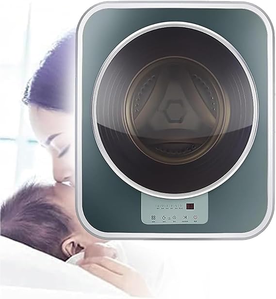 Portable Mini Washing Machine - Fully Automatic Wall Mounted Front Drum Washer with 3kg Capacity