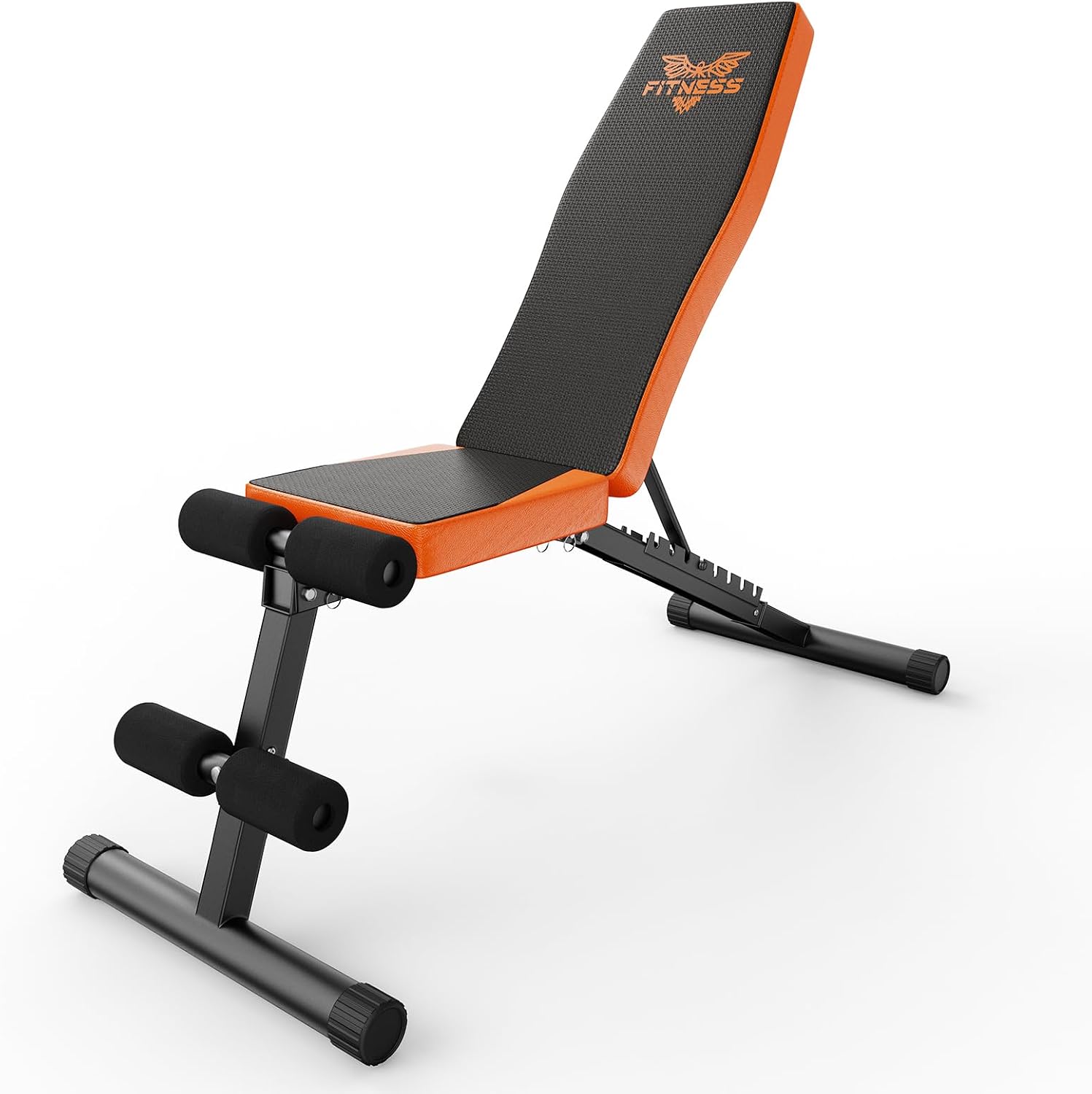 Dskeuzeew Weight Bench Adjustable, Full Body Exercise Folding Fitness Workout Bench with Multiple Adjustments Positions, Exercise Bench for Weight Lifting & Sit Up Abdominal Supine Board Flat Home Gym