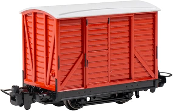 Bachmann Trains - Thomas & Friends™ - Narrow Gauge Box Van - Red - HO Models Running On N Scale Trucks