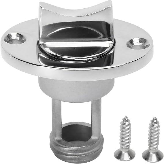 Garboard Drain Plug, 316 Stainless Steel Marine Boat Plug Fits 1" Hole Boat Transom Garboard Drain Water Plug Hull Drain with Waterproof O Seal Ring for Replacement