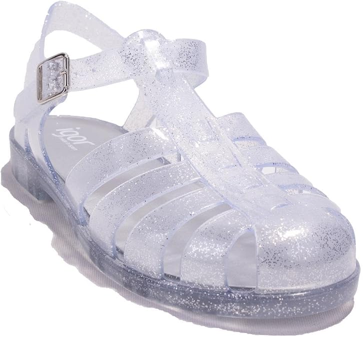 Igor S10262 Bıarrıtz Glitter Beyaz Ortopedik Günlük Kadın Sandalet