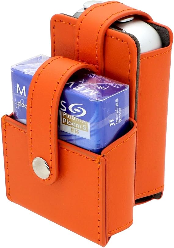 KAIDON PU Leather Case for Ploom X Advanced/X -Style H06-1 (Orange)