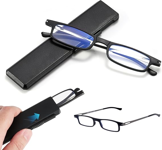 Mantoto Reading Glasses +2.5 TR90 Blue Light Computer Glassesfor Men Women