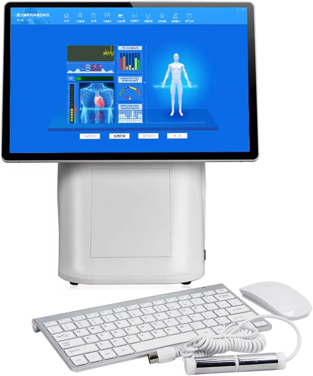 Quantum Magnetic Resonance Analyzer, Health Detector, With 15.6-Inch Lcd Display and Detection Handle, 51 Detection Functions, Suitable for Home, Gym, Etc.