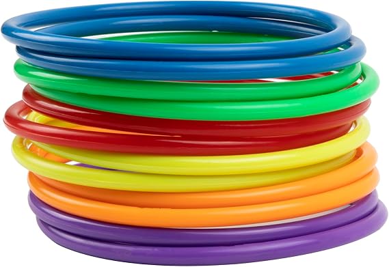 Plastic Toss Rings Toys,Mini Throwing Rings Toss Hoops for Kids,Carnival Party Favo Rings Toss for Indoor Outdoor Sport Games for Speed and Agility Practice Game