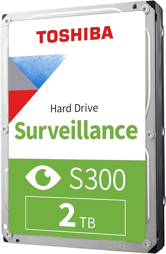Toshiba S300 2 TB dahili sabit disk, gözetleme sistemleri için, HDD - Bulk (3,5 inç SATA 6 Gbit/s 5400 RPM 128 MB önbellek)