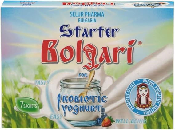 Yogurt Starter Culture ''BOLGARI'' - Pack of 7 Freeze Dried Sachets for Lactobacillus rhamnosus Yogurt