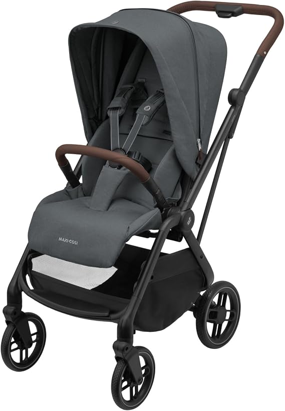 Maxi-Cosi Leona2 Duplex Extendable Back Support Full Recline Baby Stroller Twillic Graphite